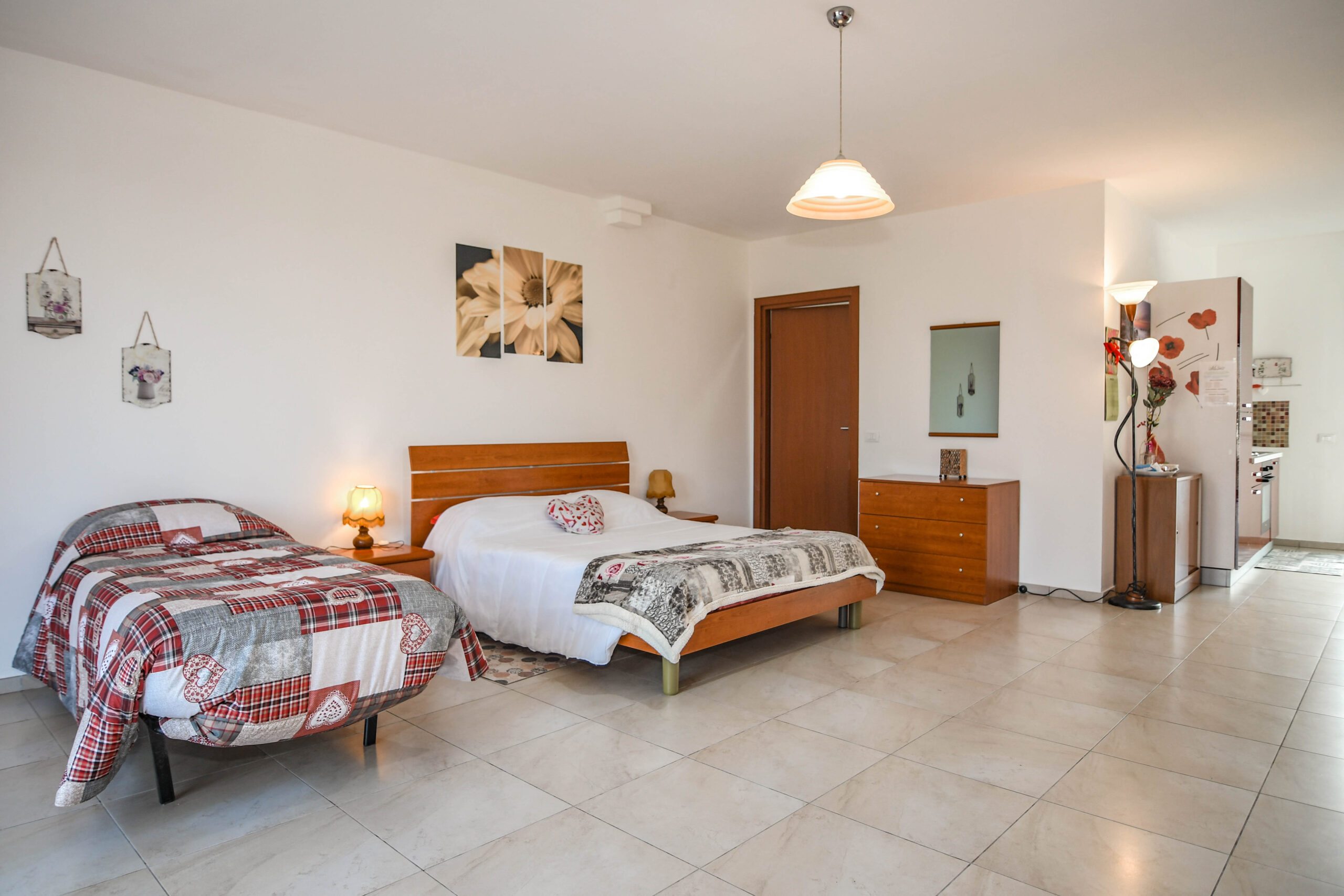 Zona letto appartamento